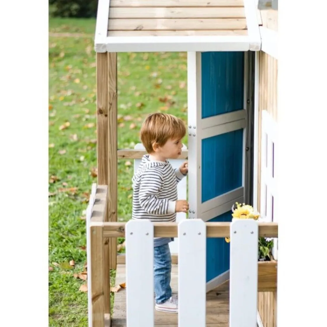 MASGAMES Casita infantil Olden de madera Azul* Casas