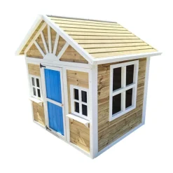 MASGAMES Casita infantil Visby de madera Azul