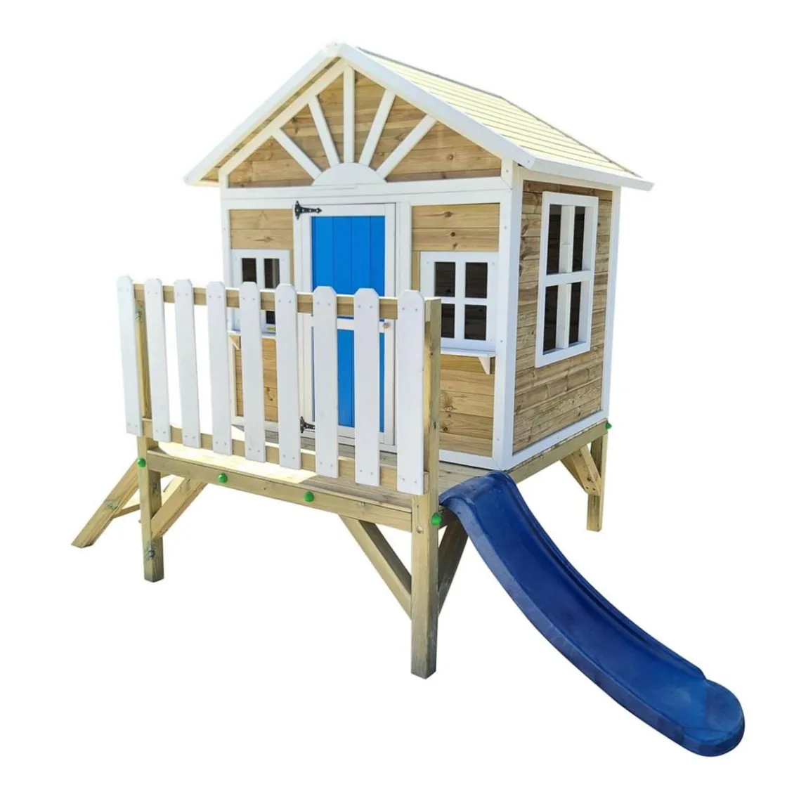 MASGAMES Casita Visby elevada 60 cm Azul* Casas