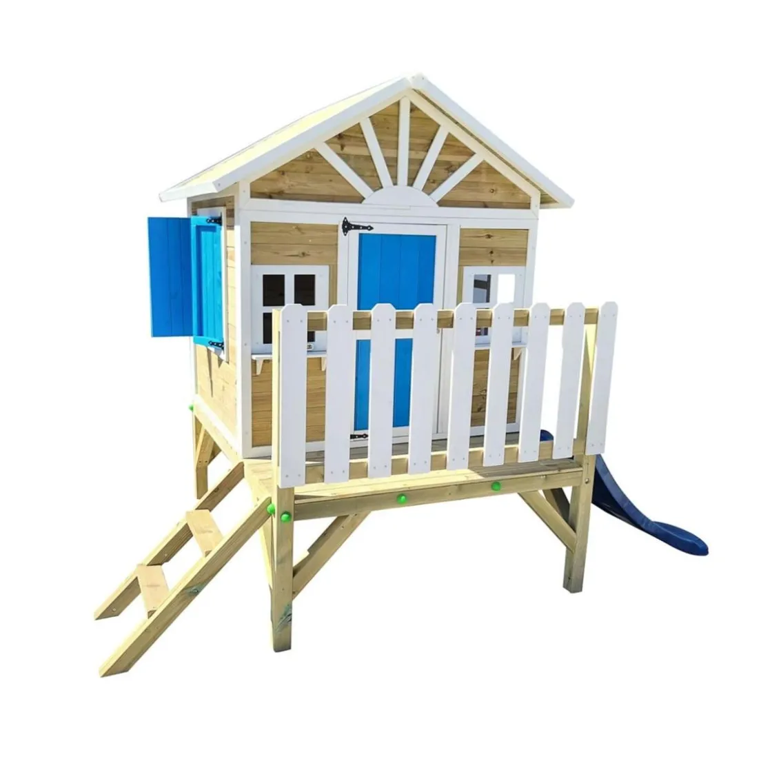 MASGAMES Casita Visby elevada 60 cm Azul* Casas