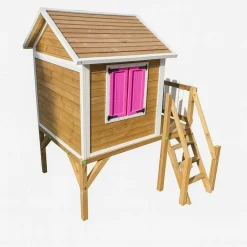 MASGAMES Casita Visby elevada 90 cm Rosa* Casas