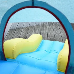 OUTSUNNY Castillo Hinchable Cohete con piscina, 2 toboganes, minimuro de escalada y cama de salto 330 cm* Castillos Hinchables