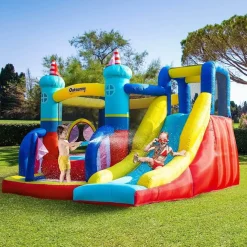 OUTSUNNY Castillo Hinchable con tobogán 265 cm* Castillos Hinchables