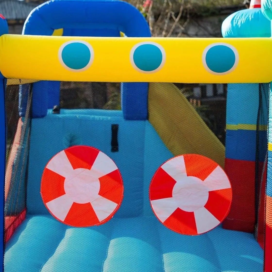 OUTSUNNY Castillo Hinchable con tobogán 265 cm* Castillos Hinchables