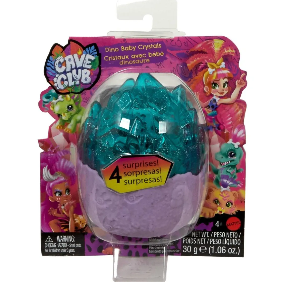 MATTEL Cave Club - Cristal Dinosaurio Bebé (varios modelos)