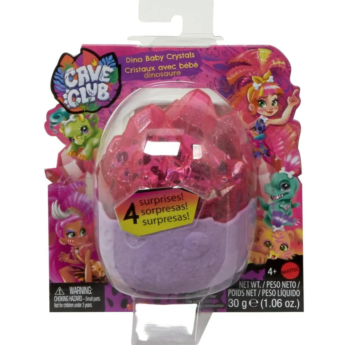 MATTEL Cave Club - Cristal Dinosaurio Bebé (varios modelos)