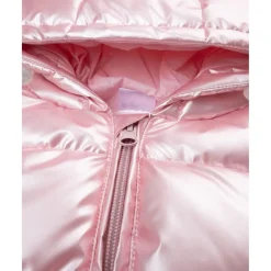 Prenatal Chaleco acolchado rosa con capucha para niña