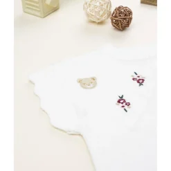 Prenatal Chaleco de niña blanco bordado* Niña·Bebé Niña 3-36 Meses|Bebé Niña 3-36 Meses·Jerséis Y Cardigans