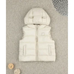 Prenatal Chaleco infantil blanco de nylon reciclado* Niño·Bebé Niño 3-36 Meses|Bebé Niño 3-36 Meses·Jerséis Y Cardigans