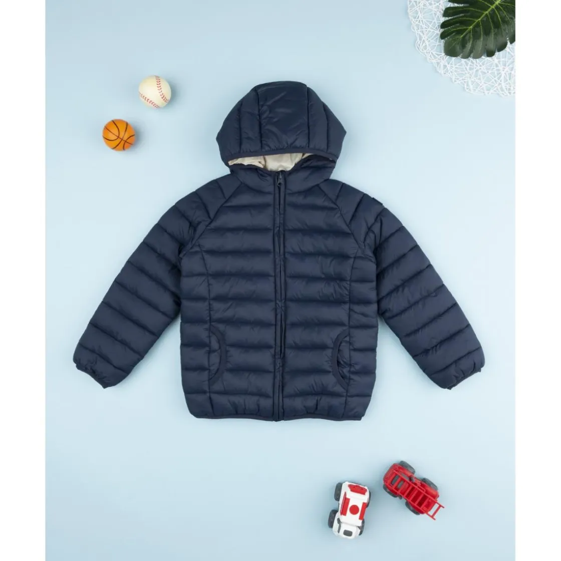 Prenatal Chaqueta azul niño con material reciclado