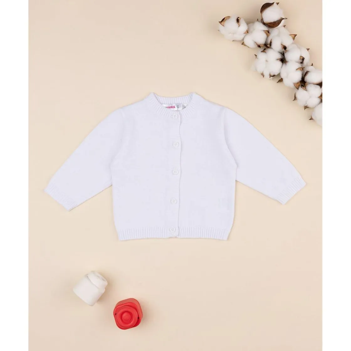 Prenatal Chaqueta de punto blanca tricot conjunto de bebé* Primeras Salidas·Cardigans|Recién Nacido·Primeras Salidas