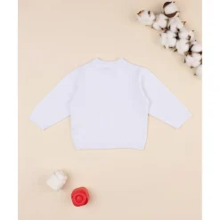 Prenatal Chaqueta de punto blanca tricot conjunto de bebé* Primeras Salidas·Cardigans|Recién Nacido·Primeras Salidas