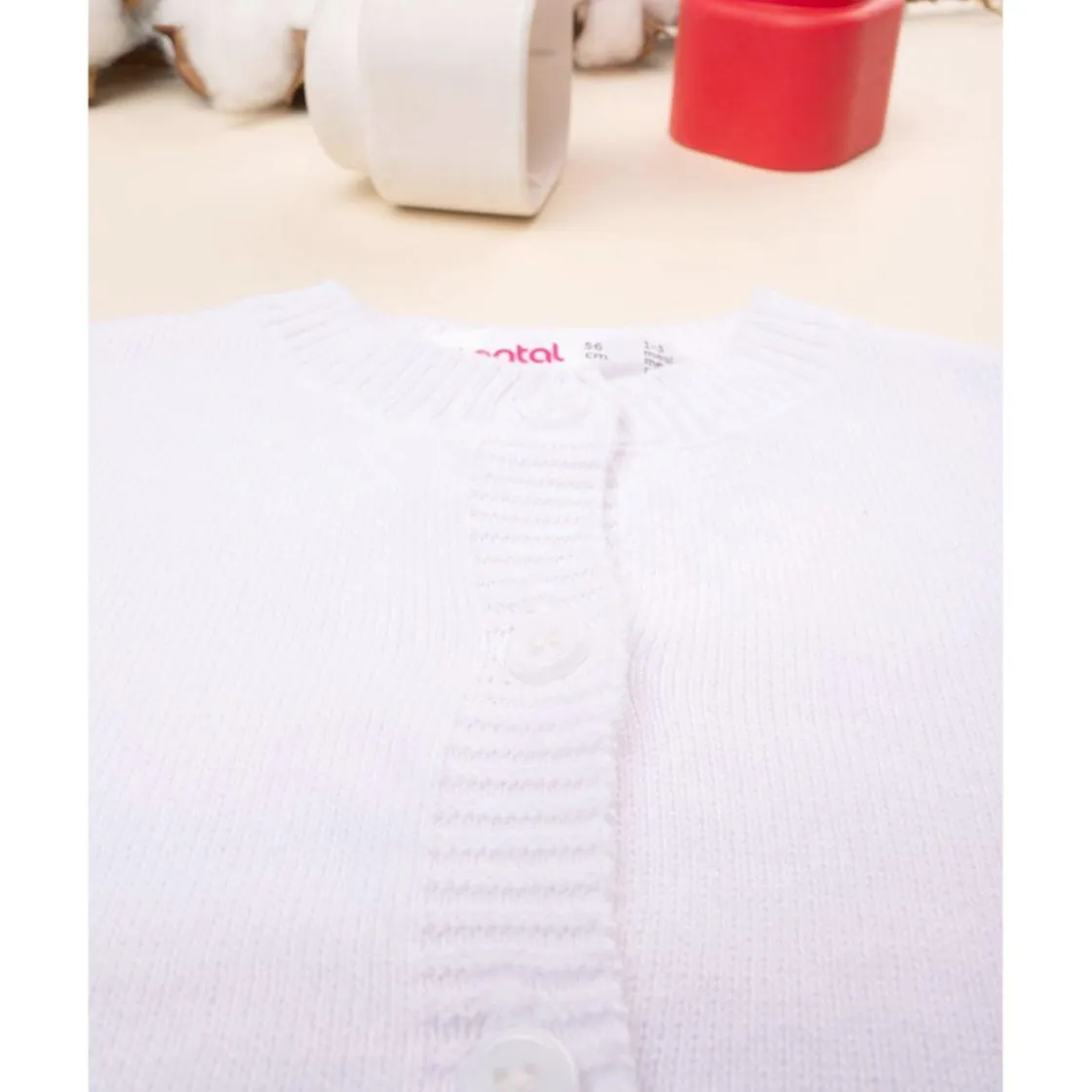 Prenatal Chaqueta de punto blanca tricot conjunto de bebé* Primeras Salidas·Cardigans|Recién Nacido·Primeras Salidas