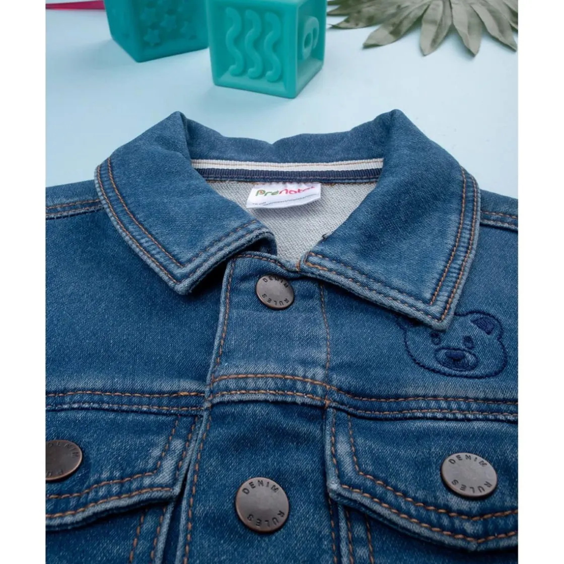 Prenatal Chaqueta infantil de mezclilla clara* Bebé Niño 3-36 Meses·Jerséis Y Cardigans|Niño·Bebé Niño 3-36 Meses