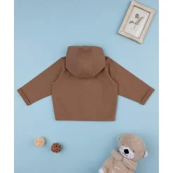 Prenatal Chaqueta marrón con capucha para niño