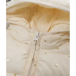 Prenatal Chaqueta niña color crema con capucha y topos foil* Niña 2-10 Años·Abrigos Y Plumíferos|Niña·Niña 2-10 Años