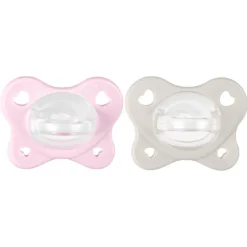 CHICCO - Pack 2 chupetes Physio Dual Soft rosa y beige (2-6m)* Biberones Y Chupetes·Chupetes