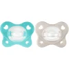 CHICCO - Pack 2 chupetes Physio Dual Soft azul y beige (6-16m)* Biberones Y Chupetes·Chupetes