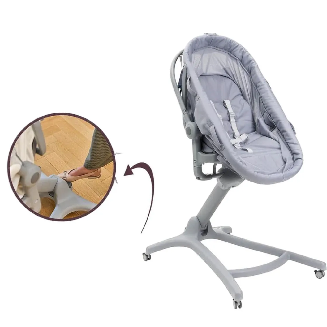 CHICCO - Baby Hug Pro 5 en 1 Earl Grey* Entretenimiento·Hamacas Y Columpios