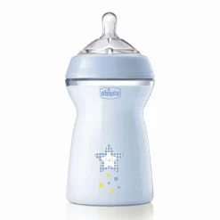 CHICCO - Biberón Natural Feeling 330ml Azul 6m+