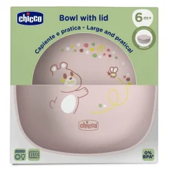 CHICCO - Bol con tapa 6M - Rosa