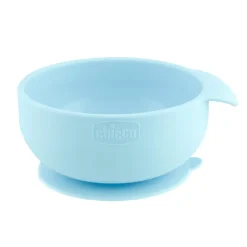 CHICCO - Conjunto silicona Easy Start Azul* Preparación Comida Y Accesorios·Platos Y Cubiertos Infantiles