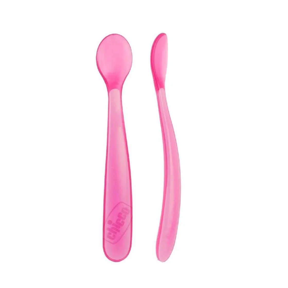 CHICCO - Cuchara de silicona rosa* Preparación Comida Y Accesorios·Platos Y Cubiertos Infantiles