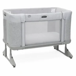 CHICCO - Cuna de colecho Next2Me Forever Ash Grey Cross Collection* Descanso·Minicunas Y Reductores