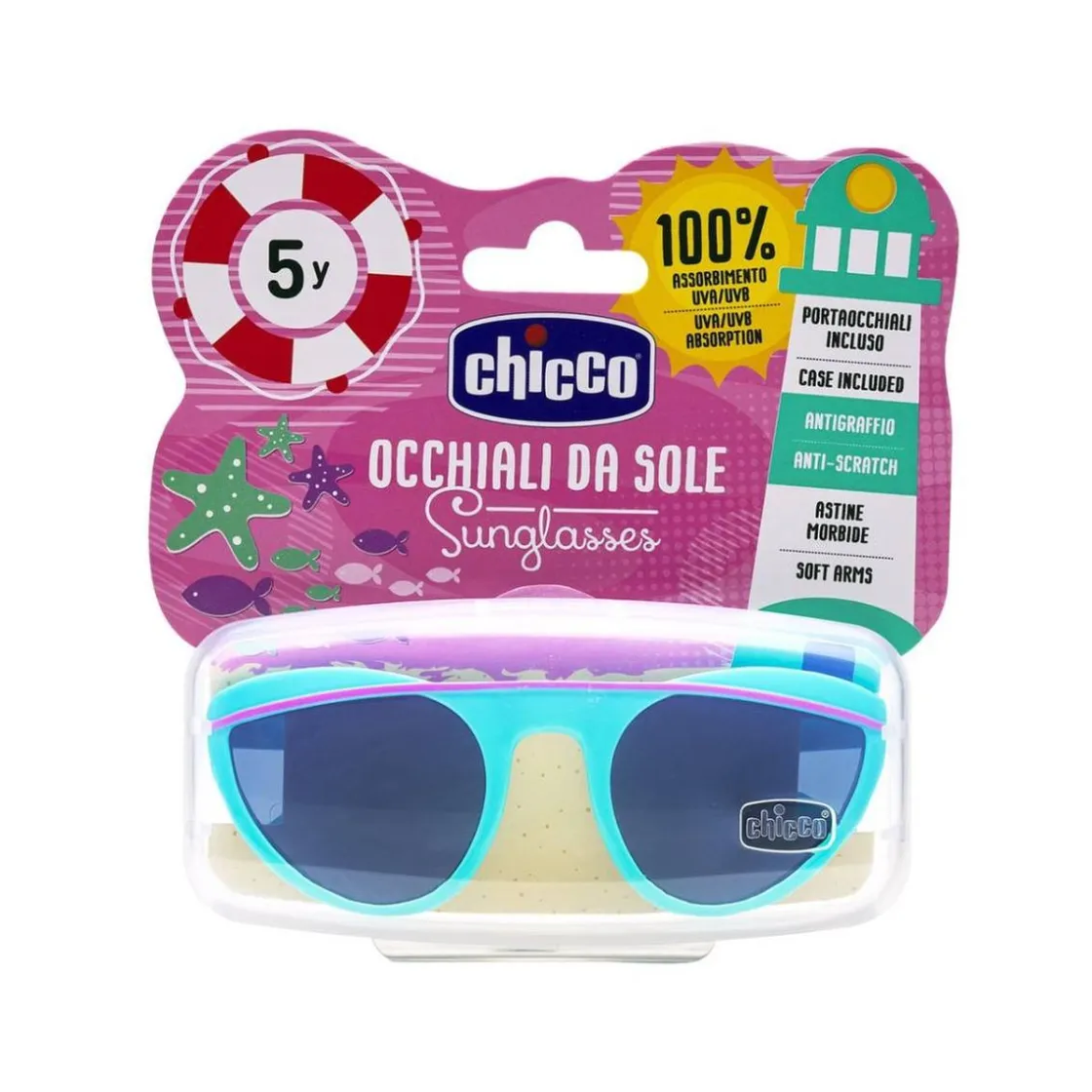 CHICCO - Gafas de Sol 5A - Azul mar* Cosméticos Bebé·Protección Solar