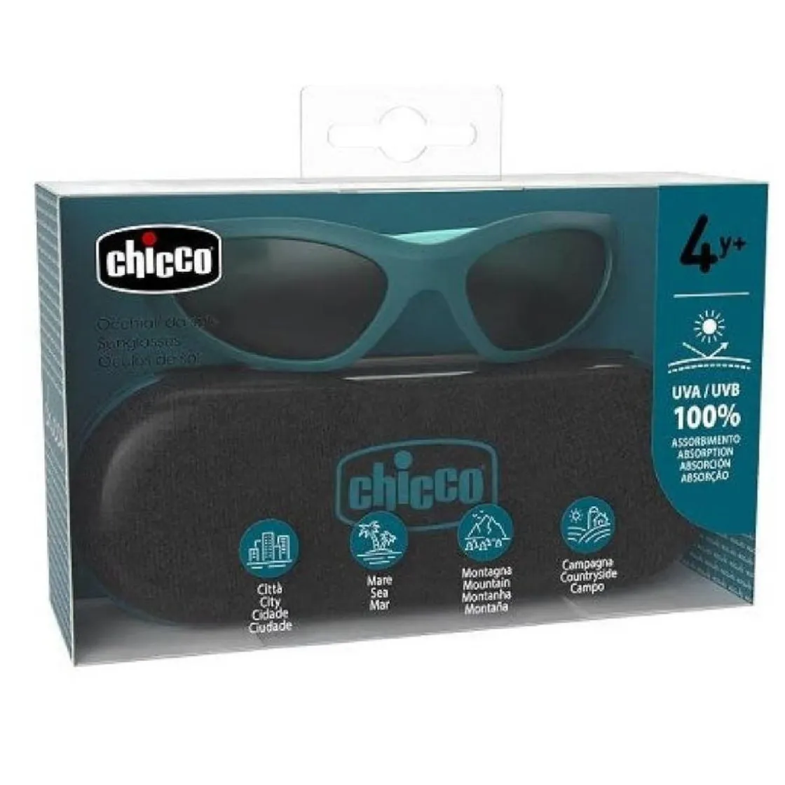 CHICCO - Gafas de Sol 4A - Verde/Celeste* Cosméticos Bebé·Protección Solar