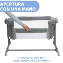 CHICCO - Minicuna Next2Me Magic Evo Dark Grey* Descanso·Minicunas Y Reductores