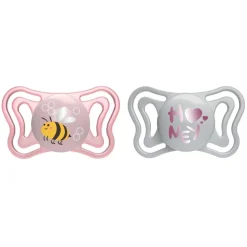 CHICCO - Pack 2 chupetes Physio Light 2-6M - Rosa (Varios modelos)