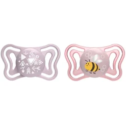 CHICCO - Pack 2 chupetes Physio Light 2-6M - Rosa (Varios modelos)