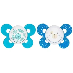CHICCO - Pack 2 Chupetes Physio Comfort silicona 6-16M Azul* Biberones Y Chupetes·Chupetes