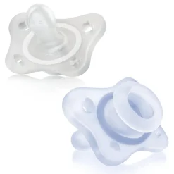 CHICCO - Pack 2 Chupetes Physio Mini Soft 0-2M - Azul* Biberones Y Chupetes·Chupetes