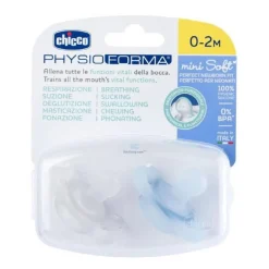 CHICCO - Pack 2 Chupetes Physio Mini Soft 0-2M - Azul* Biberones Y Chupetes·Chupetes