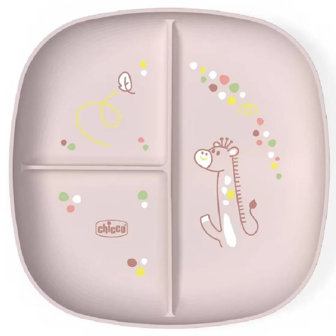 CHICCO - Plato con compartimentos 12M - Rosa* Preparación Comida Y Accesorios·Platos Y Cubiertos Infantiles