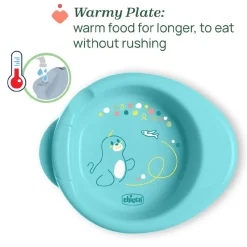 CHICCO - Set alimentación 6M - Foca* Preparación Comida Y Accesorios·Platos Y Cubiertos Infantiles