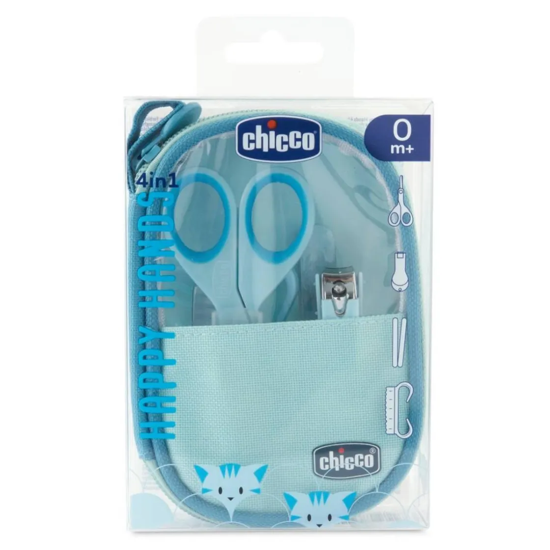 CHICCO - Set Cuidado de Uñas - Happy Hands Azul