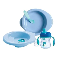 CHICCO - Set de comida azul