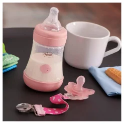 CHICCO - Set rosa Perfect5 150 ml Flujo lento* Biberones Y Chupetes·Biberones