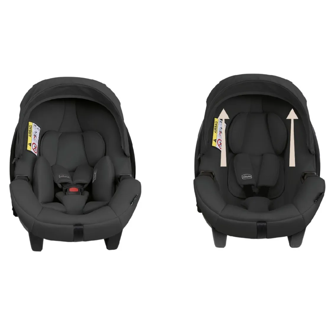 CHICCO - Silla auto Kory Plus Black Satin (40-85cm)* Sillas De Coche·De 40 A 85 Cm