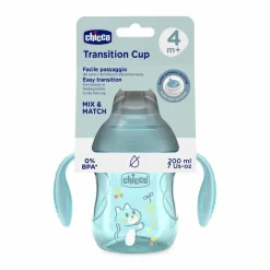 CHICCO - Vaso de Transición 4M+ 200ml - Azul* Preparación Comida Y Accesorios·Tazas Y Vasos