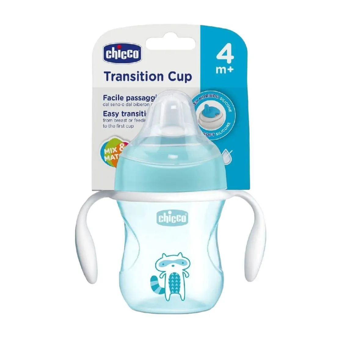 CHICCO - Vaso de transición azul