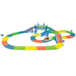 MOTORI & CO Circuito de coches de carreras en pista multicolor Glow Racer ㅤ* Vehículos Y Circuitos