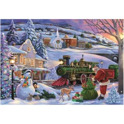 CLEMENTONI Classic Christmas Collection - Puzzle 500 piezas Christmas Train* Juegos Y Puzzles