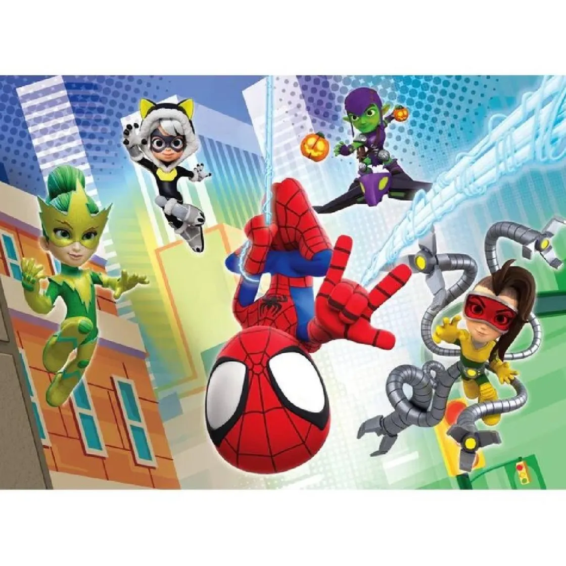 CLEMENTONI - 2 Puzzles 60 piezas - Spidey y su Superequipo