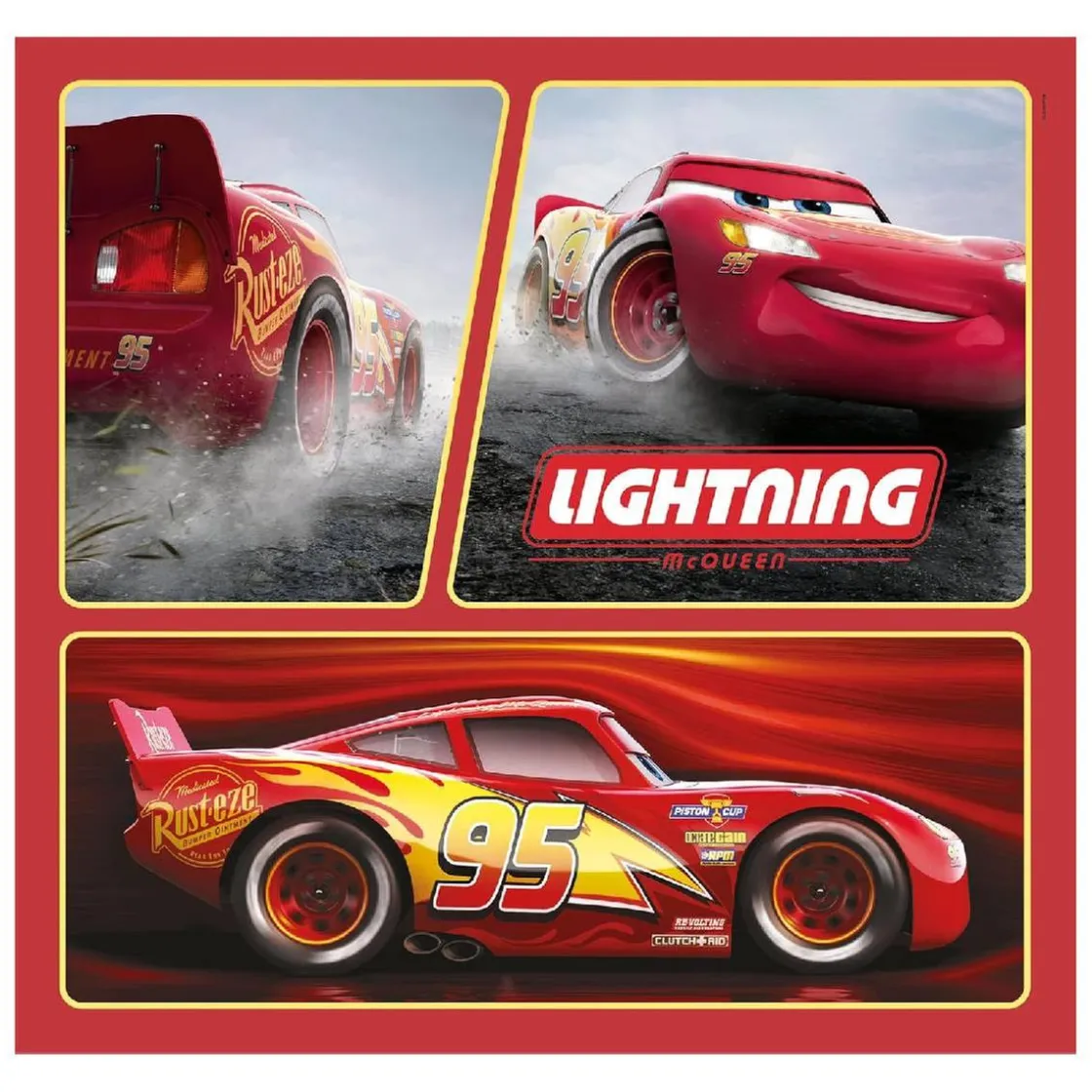 CLEMENTONI - 3 puzzles 48 piezas - Cars