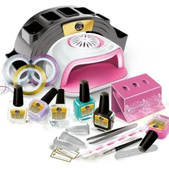 CLEMENTONI - Caja de manicura Crazy Chic con decoraciones y esmalte de uñas ㅤ