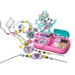 CLEMENTONI - Charms Lab hacer pulseras, collares y encantos multicolor juego creativo ㅤ* Estilo De Vida